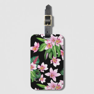 Watercolor Orchids Design 27   Luggage Tag