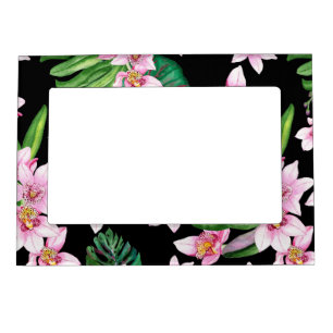 Watercolor Orchids Design 27 Magnetic Frame