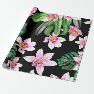 Watercolor Orchids Design 27 Wrapping Paper