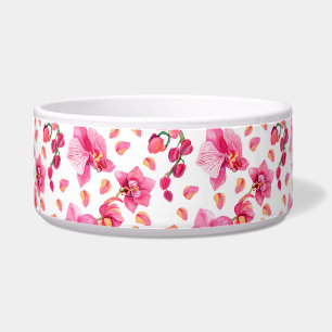 Watercolor Orchids Design 2 Bowl