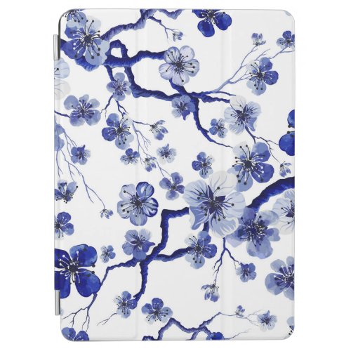 Watercolor oriental pattern with sakura branch S iPad Air Cover