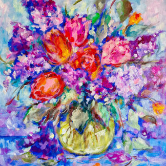 Watercolor Original Thank You Business Card