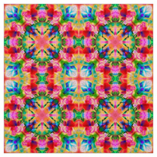 Watercolor ornament fabric