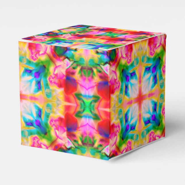 Watercolor ornament favor boxes (Front Side)