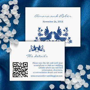 WATERCOLOR OTOMI BIRDS ENCLOSURE CARD