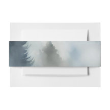 Watercolor Outdoor Woodland Pine Trees