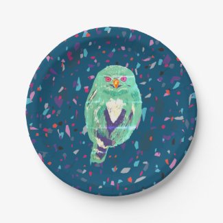 Watercolor owl art