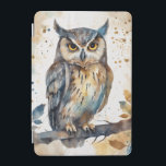 Watercolor Owl iPad Mini Cover<br><div class="desc">Beautiful watercolor owl design.</div>
