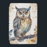Watercolor Owl iPad Mini Cover<br><div class="desc">Beautiful watercolor owl design.</div>