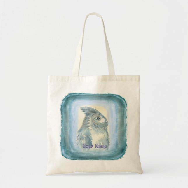 Watercolor Owl  Tote Bag (Front)