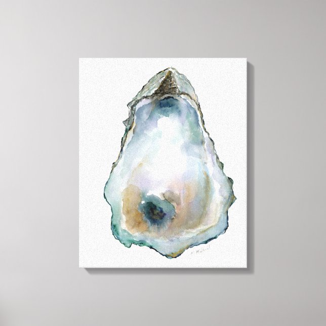 Watercolor Oyster  Canvas Print (Front)