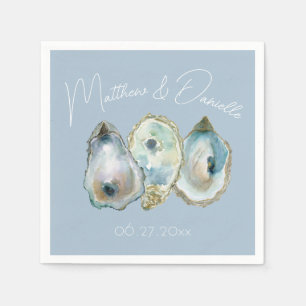 Watercolor Oyster  Napkins