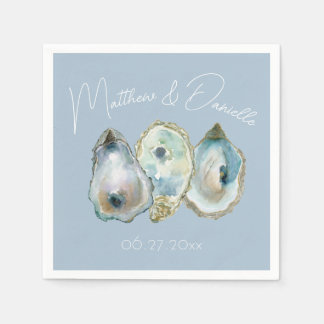 Watercolor Oyster Napkins