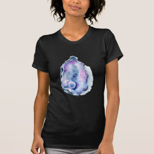 Watercolor oyster shell with pearl T-Shirt