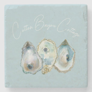 Watercolor Oyster Stone Coaster