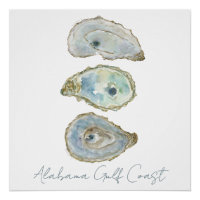 Watercolor Oysters- Customizeable Vertical Design