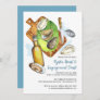 Watercolor Oysters Roast Engagement Toast Party Invitation