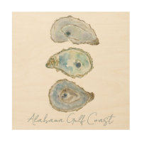 Watercolor Oysters- Vertical Design