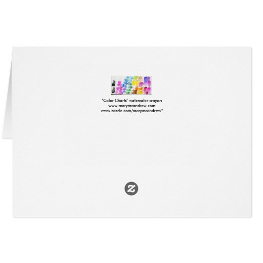 Watercolor Paint Color Chart (Back Horizontal)