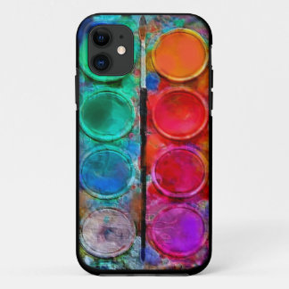 Watercolor Paint Pallette 4 iPhone Case