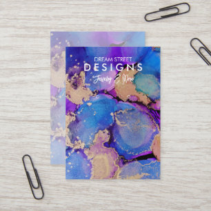 Watercolor Paint Splatter Earring Display Card