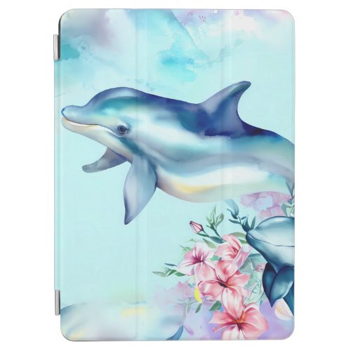 Watercolor Painted Dolphin  iPad Air Cover