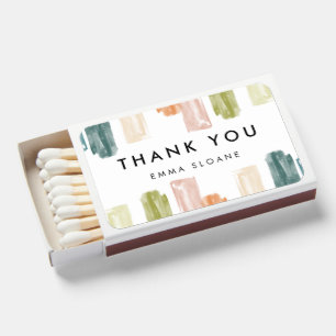 Watercolor Painted Jewels Matchboxes