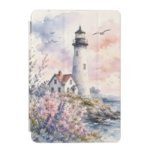 Watercolor Painted Lighthouse iPad Mini Cover