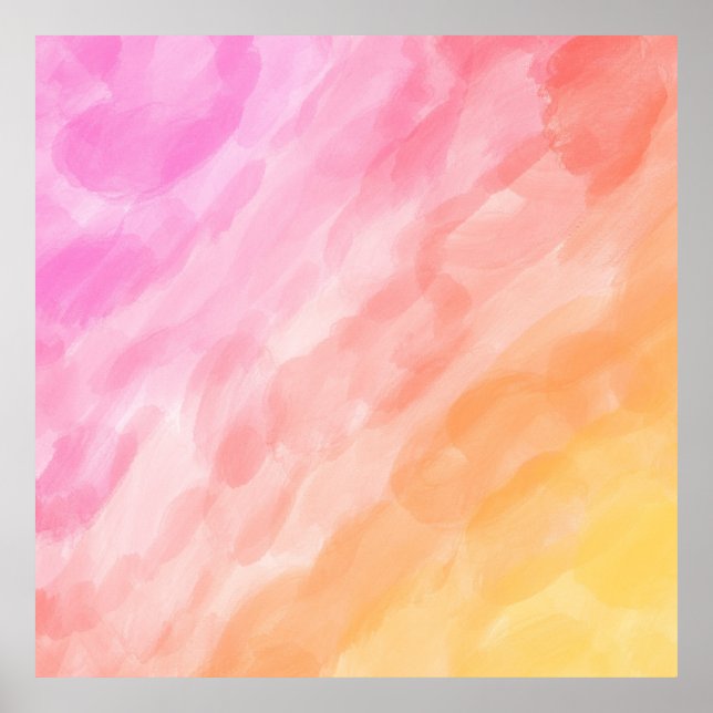 Watercolor painted pastel poster (Front)
