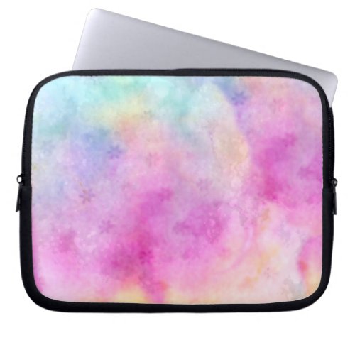 Watercolor painted Rice Paper Laptop Sleeve