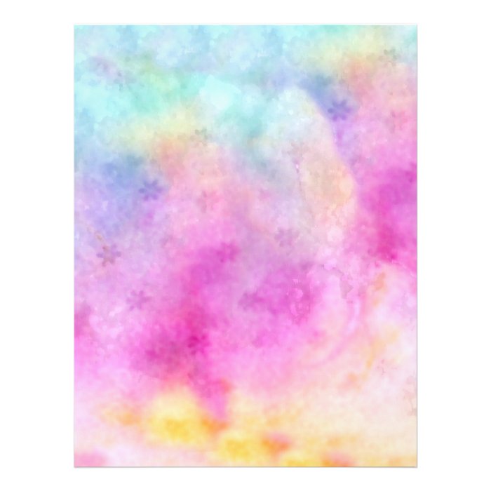 Watercolor painted Rice Paper Letterhead Design