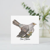 Watercolor painting a cuckoo (Standing Front)