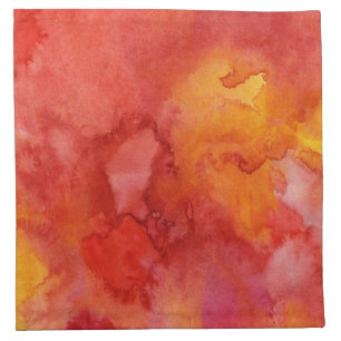 Watercolor painting background. cloth napkin