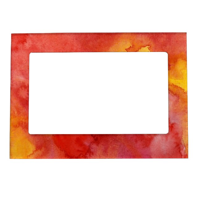 Watercolor painting background. magnetic picture frame (Front)