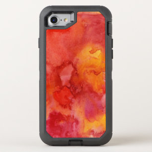 Watercolor painting background. OtterBox defender iPhone SE/8/7 case