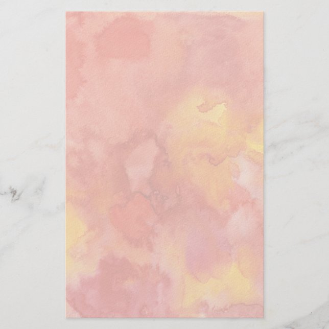 Watercolor painting background. stationery (Front)
