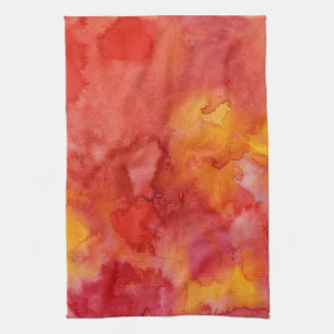 Watercolor painting background. towel