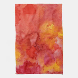 Watercolor painting background. towel