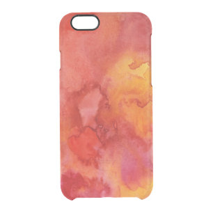 Watercolor painting background. clear iPhone 6/6S case