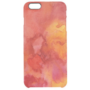 Watercolor painting background. clear iPhone 6 plus case