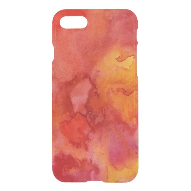 Watercolor painting background. uncommon iPhone case (Back)