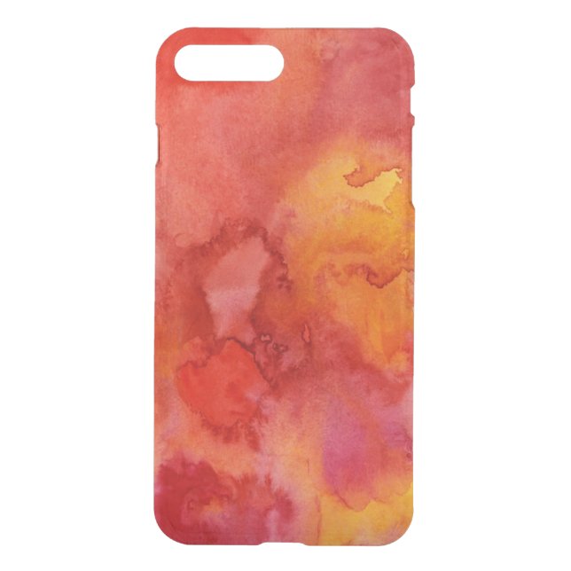 Watercolor painting background. uncommon iPhone case (Back)