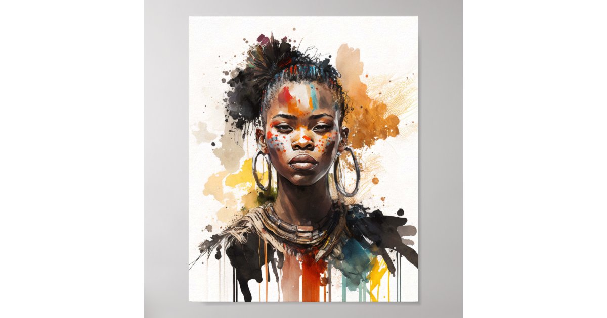  Sexy Woman Wall Art African American Canvas Paintings