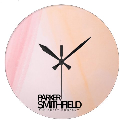Watercolor Painting Large Clock