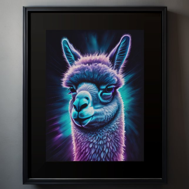 Watercolor Painting of a Llama 3:4 Poster (Creator Uploaded)