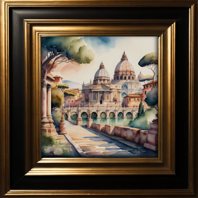 Watercolor Painting of Ancient Rome Poster (Creator Uploaded)
