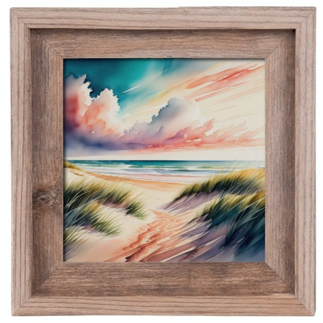 Watercolor Painting of Beach Poster (Creator Uploaded)