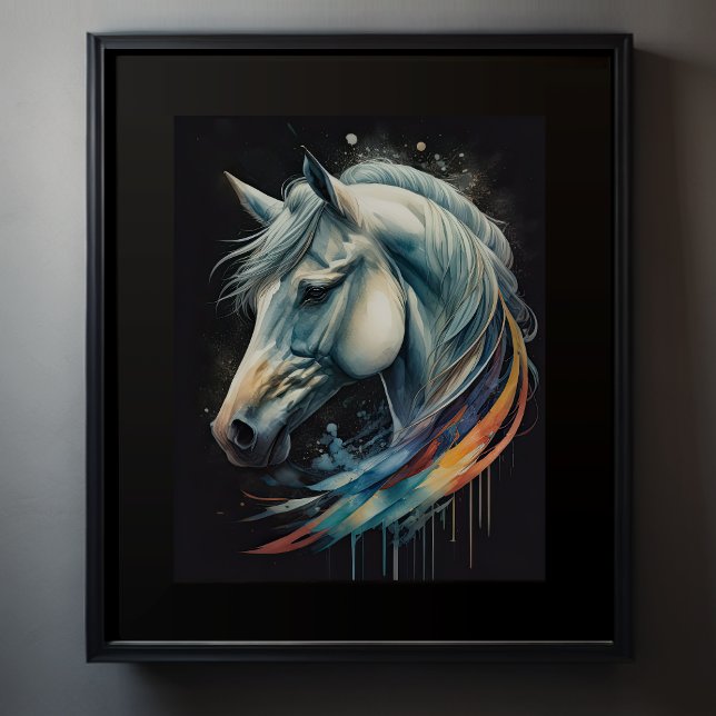 Watercolor Painting of Horse Poster (Creator Uploaded)