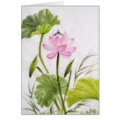 Watercolor Painting Of Lotus Flower 2 (Front)