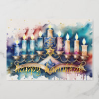 Happy Hanukkah Canvas, Hanukkah DIY Canvas Paint Set